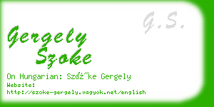 gergely szoke business card